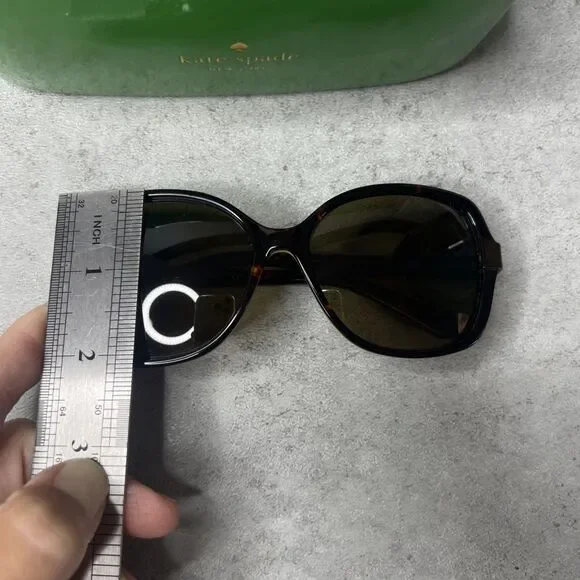 Kate Spade Adamina X43P Sunglasses Tortoise/Brown Square - Picture 10 of 14